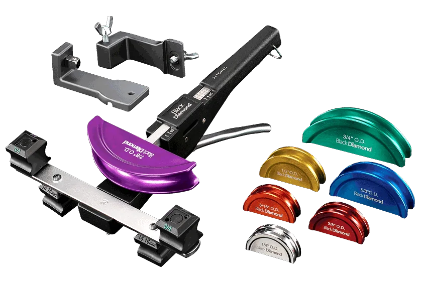 Multi-Size Tube Bender Set with 2 Separate Support Arms